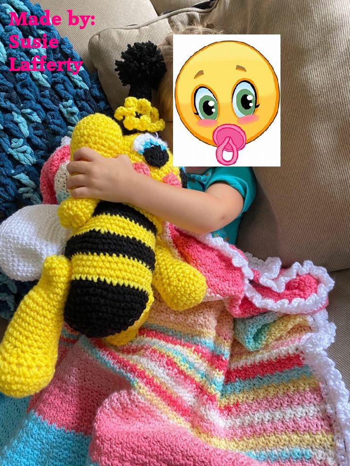 Susie Lafferty Bumblebee with blanket