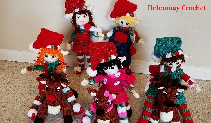 crochetreindeerwithelves